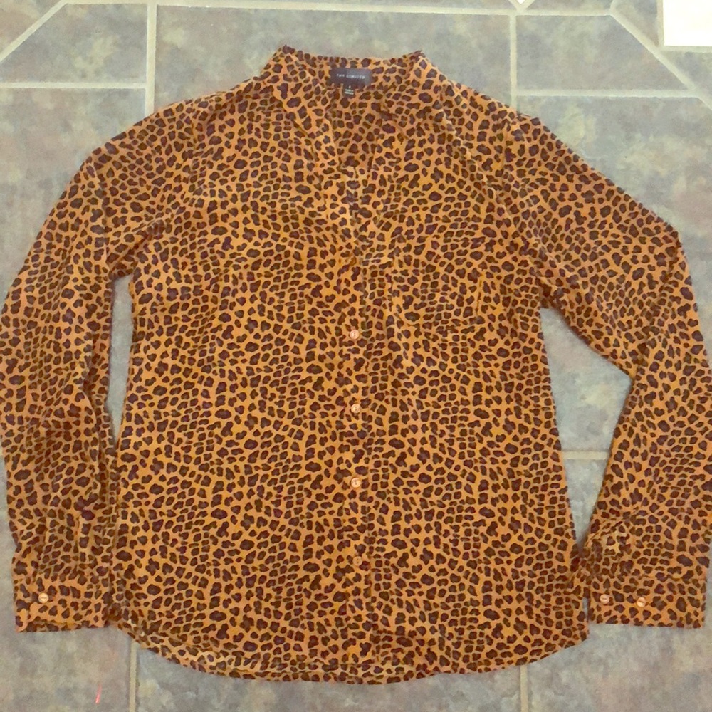 The Limited Ashton blouse in cheetah print